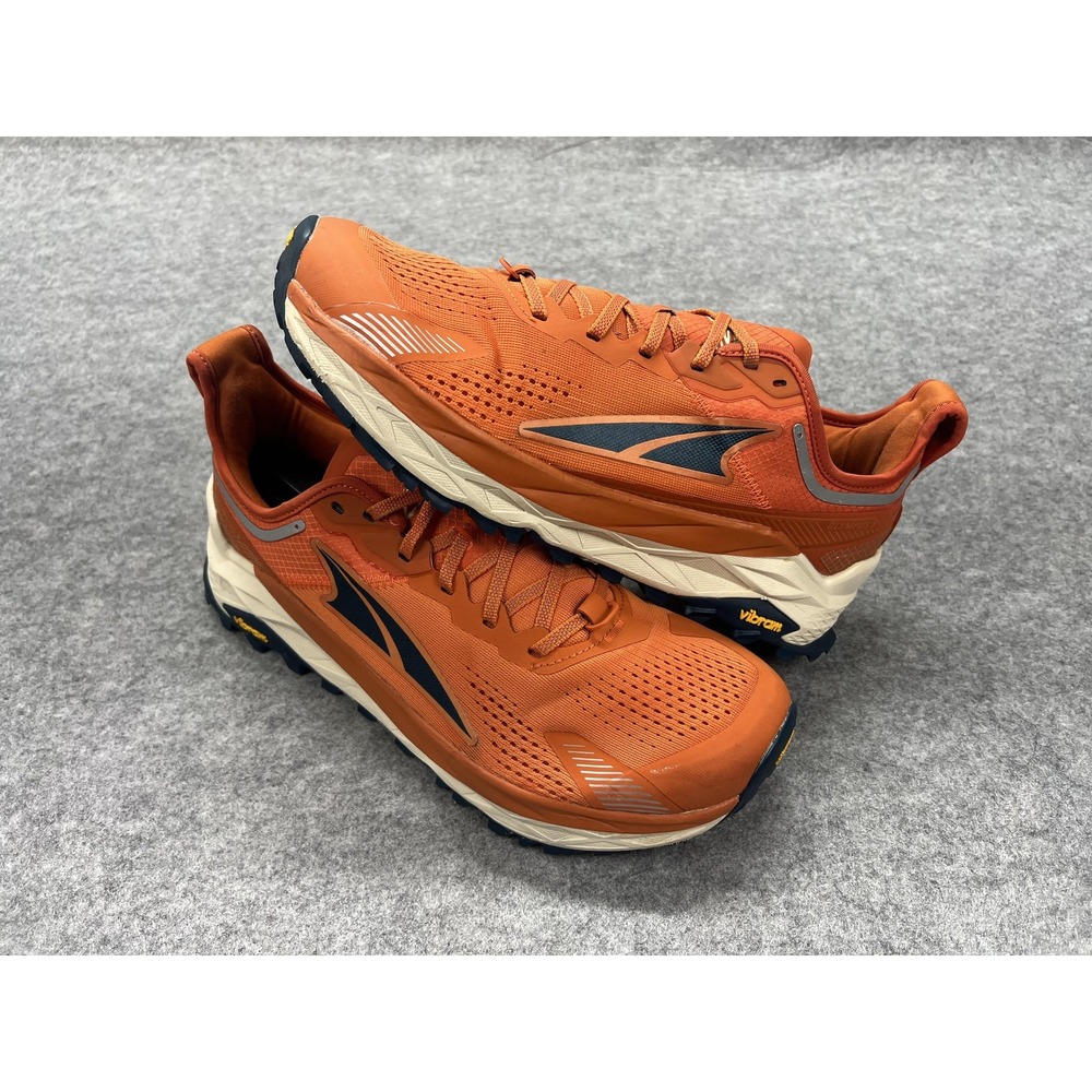 Altra Olympus 5 Shoes Mens Size 11.5 Orange Trail Running Sneakers AL0A7R6P802